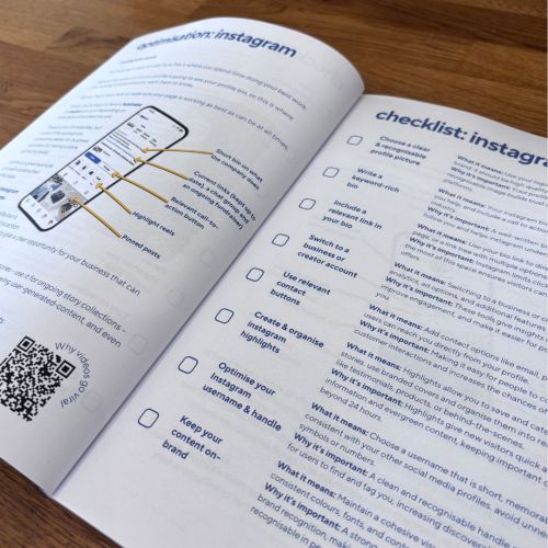 digital marketing planner facebook instagram checklist